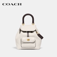 COACH กระเป๋าเป้ผู้หญิงรุ่น Riya Backpack 21 In Colorblock สีขาว CH588 B4CAH