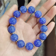 Hoạ tiết vảy Rồng Mã Não Tự Nhiên Vòng tay màu xanh Phượng Hoàng mô hình Huyết Rồng Vòng Tay Băng nứ