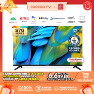 COOCAA 32 inch Smart TV - Android 11 - Netflix/Youtube - Google Assistant - Dolby Audio - Mirroring - Flicker Free - Boundless - HDR 10 - WIFI - HDMI/USB/LAN(COOCAA 32S7G)