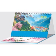 M-shaped Desk Calendar 2026 (24x16 cm) - Vietnam, human country (NH69)