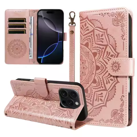Luxury PU Leather Wallet Case For OPPO A15 A16 A17 A72 A93 A96 A57 A58 A98 A38 A78 A79 A60 A3 A5 Pro