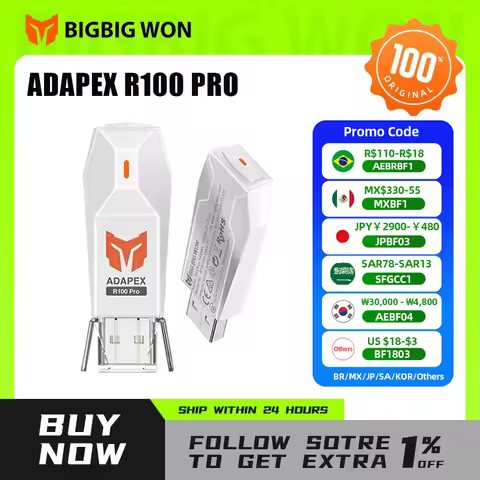 BIGBIG WON R100 Pro Wireless Adapter for Xbox One X S Controller Series X S Controller Elite Series 