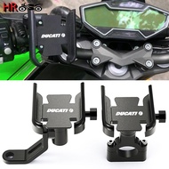 Motorcycle Accessories For Ducati Multistrada 950 1100 1260 1200 S Sport Grand Handlebar Mirror Mobile Phone GPS Stand Bracket