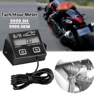 Waterproof Digital Engine Tach Hour Meter Tachometer Gauge Engine RPM LCD Display For Motorcycle Motor Stroke Engine Car Boat