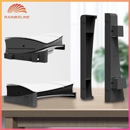 (rain)  Horizontal Stand with Anti-Slip Mads for PS5 Slim Disc&amp;Digital Edition Game Accessories For PS 5 Slim Host Storage Bracket