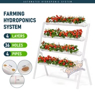 Hidroponik Set 36 Holes Vegetable Watering Hidroponik Hydroponics System Water Pump Balcony Farm Pla