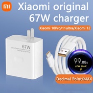 Original Xiaomi 67W US/EU Turbo Charger Fast Charging Adapter With Quick Charging USB Type-C Cable f
