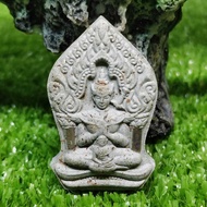 T Thailand Amulet Archan Vichien General Khun Paen, with Wife and Back Gumanling Child Ear Hug Ghost Archan Vichien Wat Kok Sung BE 2554