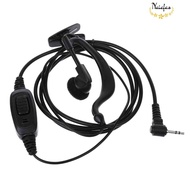 Naicfas G Shape 1 pin 2.5mm Jack Earpiece PTT MIC for Motorola Walkie Talkie