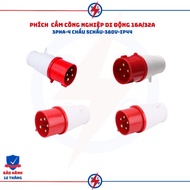 INDUSTRIAL PLUG 16A/32A 3PHA 4 PROJECTS, 5 PROJECTS-380V-IP44