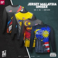𝐃𝐉 𝐒𝐩𝐨𝐫𝐭 JERSEY MALAYSIA LONG SLEEVE / Baju Jersi Malaysia Lengan Pendek / Unisex