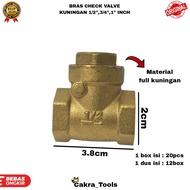 BRASS CHECK VALVE KUNINGAN / CHECK VALVE KUNINGAN 1/2" 3/4" 1" INCH