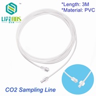 Co2 Sampling Tube,Disposable Medical PVC Gas Sampling Tube with Luer Male Connector Carbon Dioxide e
