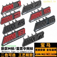 EZQR R9EB H51L New Style BMW M Car Logo M1 M2 M3 M4 M5 M6 M7 M8 Thunder Mesh Logo Black Red Rear Tai