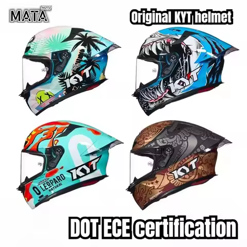Original KYT TT-REVO Motorcycle Helmets ECE2206 Sport Bike Helmet Men DOT Scooter Casco De Moto HELM
