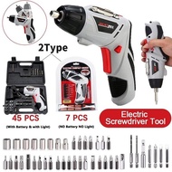 HAND DRILL JOUSTMAX 4.8V JST24802 47pcs Drill bagi kerja2 Ringan Rechargeable Battery Electric Varia