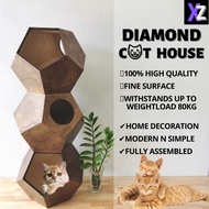 Xz Diamond Cat House Cat Cage Cat Cage Cat House Solid Wood Modern Pet Home Cat Home