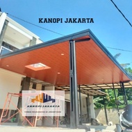 Produk terlaris kanopi baja ringan atap alderon rs plafon pvc