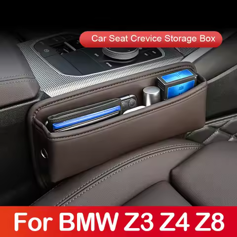 For BMW Z3 E36 Z4 E86 E85 E89 G29 Z8 E52 Coupe Roadster Car Seat Gap Storage Box Pocket Key Phone Ho
