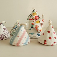 Anti-Scalding Pot Lid Cap Japanese Triangle Pot Cap Enamel Pot Heat Insulation Pot Handle Cover Read