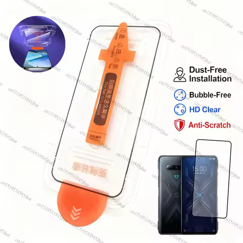 Full Cover Tempered Glass For Black Shark 4 Pro Glass Black Shark 4S Pro Dust Free Screen Protector 