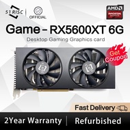 1 SHELI 51RISC Radeon RX5600XT Graphic Card GDDR6 6GB 128Bit Gaming Computer GPU RX5600XT 8GD6 GA Desktop Video Card 2 Fans