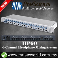 PreSonus HP60 6-Ch Headphone Amplifier 6-channel Headphone Amp with Independent Mix Control (HP 60)