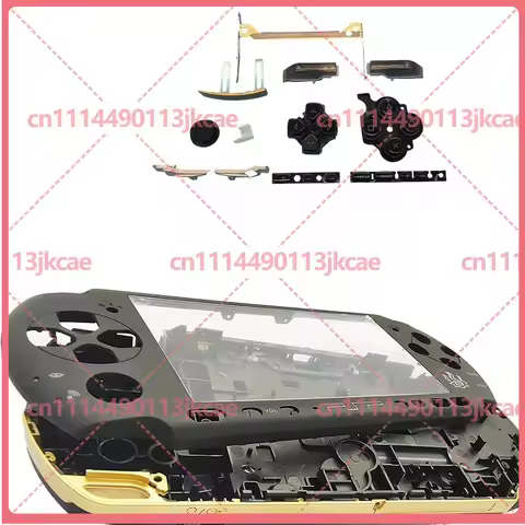 For Monster Hunter Themed Full Shell Kit For PSP 3000 Complete Repair Housing With Buttons Stickers 