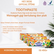 HEY MOM X Kodomo Pasta Gigi Orange Tube 45 gr Pasta gigi anak Food Grade | Pasta gigi bayi 2-6 tahun