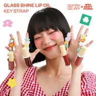 GLORY GLOWY x WGG CRAFT STUDIO GLASS SHINE LIP OIL KEY STRAP - พวงกุญแจซิลิโคนห้อยลิป