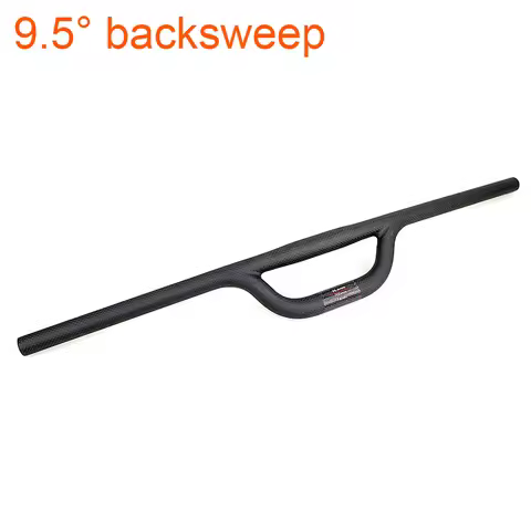 New Children Bike Matt 3K Full Carbon Fibre Bicycle Handlebar 9.5 degrees backsweep double tube carb