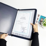 Topla Document Keeper Clear Holder ZIPPER Document Folder Album File with ZIPPER Office Neat Paper F