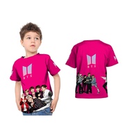 K-POP BTS Fullprint Kids T-Shirt Unisex BTS T-Shirt