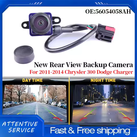 Rear View Backup Camera 56054058AH 56054058AG Compatible with Dodge Charger 2011-2014 Chrysler 300 2