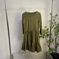 L424 Any 3 Pieces Free Shipping Foreign Trade Japanese Single Ladies Dress Summer Round Neck Fashion