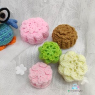 Kawaii crochet handmade snowskin mooncake keyring / pin cusion / bag charm