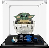 Acrylic Display Case Compatible for Lego Grogu with Hover Pram #75403, Dustproof Display Case (Case 