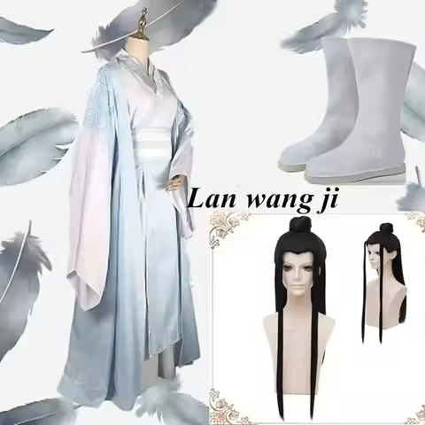 Mo Dao Zu Shi Original Lan Wangji Cosplay Costume Lan Zhan Wei Wuxian Yiling Patriarch Ancient Costu