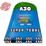 TENDA Tronton Tarpaulin A30 2x2 2x3 3x3 3x4 3x5 4x4 4x5 4x6 Meters Thick Plastic Sheet biru For Fish