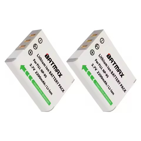 2pcs Battery NP-95 NP 95 Rechargeable Camera Battery For FUJIFILM FinePix F30 F31fd Real 3D W1 X-S1 