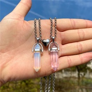 2pcs Set Necklace Heart Stone Pendant Jewelry Gift Women Men Wholesale Chain - Necklace - Aliexpress