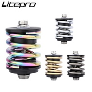【In stock】Folding Bike Rear Shock Absorber Light Stainless Steel Spring Suitable For Brompton Bike Parts 7CGO