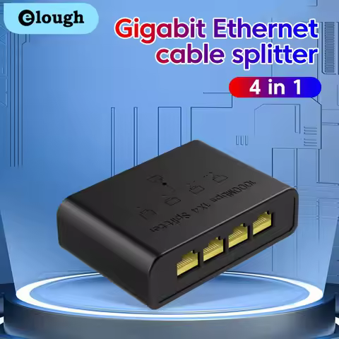 Network Switch 5 Ports Switch Ethernet 1000Mbps Gigabit High Performance Smart Switcher Splitter RJ4