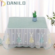 DANILO1 Microwave Dust Cover, Insulated Yarn Edge Oven Cover, Room Decoration Breathable Rectangle Dust Proof Tablecloth Kitchen Appliances