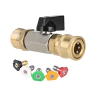High Pressure Ball Valve Cleaning Equipment Part 14mm Bore M22 External Thread Leakproof Seal Indust
