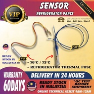 73°C / 76°C Refrigerator Thermal Fuse / Defrost Thermostat 73°C / 76°C Freezer Thermo Temperature Co