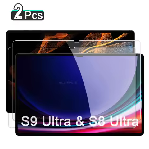 2PCS Scratch Proof Tempered Glass Screen Protector For Samsung Galaxy Tab S9 Ultra S9+ S9 FE Plus Ta