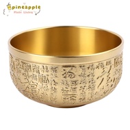 PINEAMY Feng Shui Brass Bowl, 10cm Brass Chinese Fortune Bowl, Decorative Bowls Copper Decorative Hu