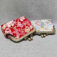 Fabric Coin Purse Cherry Blossom Gilding Chinese Vent Gold Bag Card Bag Small Object Storage Bag Lip