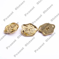 3.3cm Amoeba gold buttons